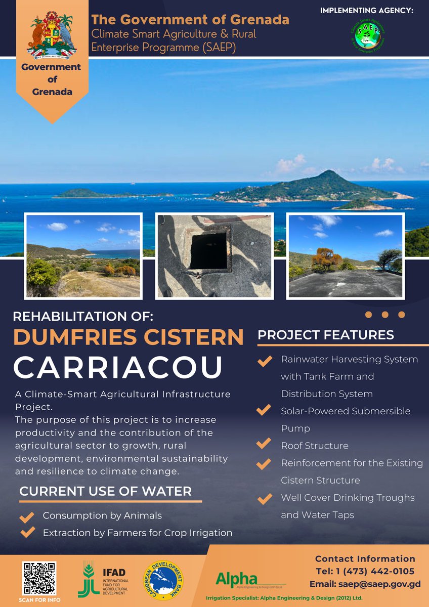 Information on our upcoming Irrigation interventions in the sister isle of Carriacou.