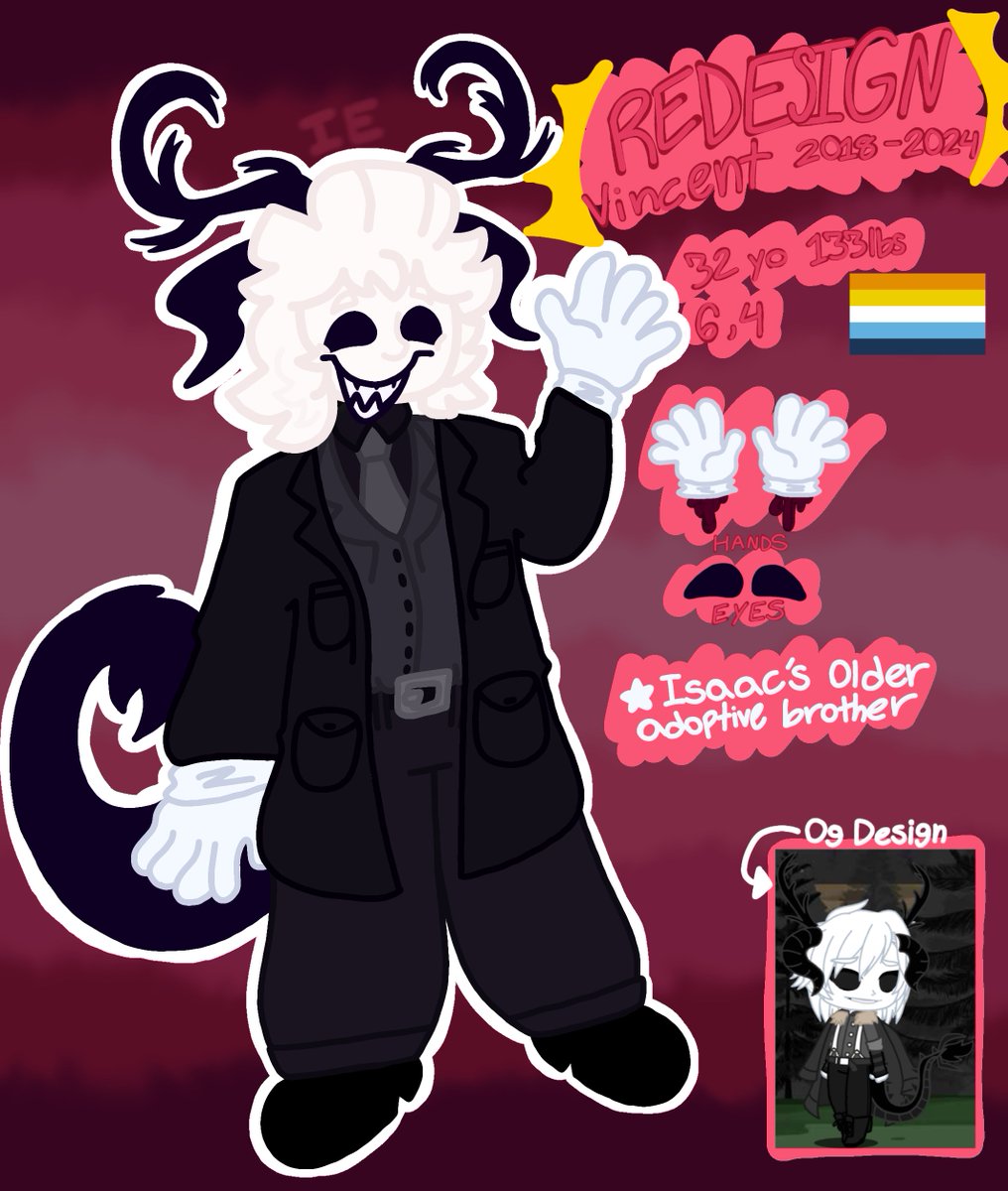 InkyEntity's tweet image. Here's some more redesigns of some old OC's. (Yes I was a Gacha kid forgive me.)