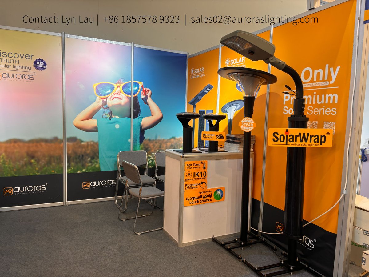 lynlau6's tweet photo. The Munich Intersolar exhibition starts today, welcome to our booth C4/758 to find out the latest solar products.
Contact: Lyn Lau
+86 1857578 9323
sales02@auroraslighting.com
#solarwrap #solarmodules #verticalsolar #roundsolar #circularsolar #cylindersolar  #solarpost #solarpole https://t.co/SObghBTjya
