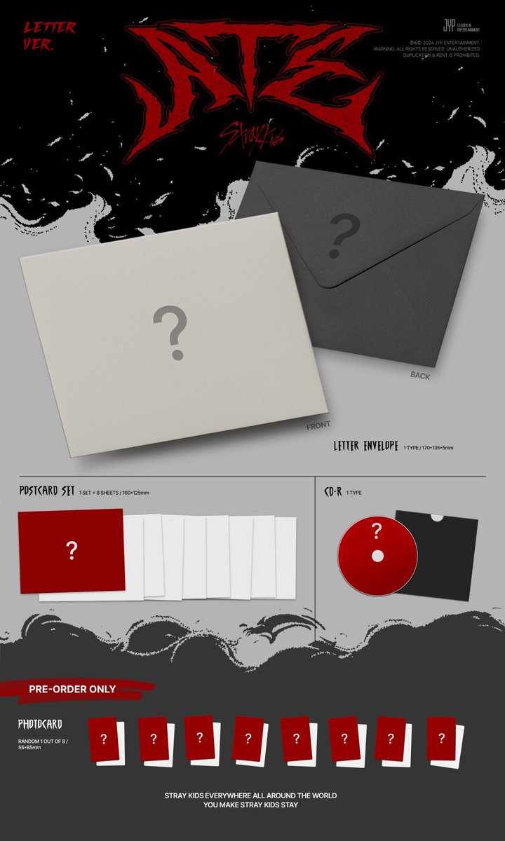 StrayKidsGlobal's tweet photo. .@Stray_Kids is coming back with "ATE" Album out Friday, July 19th!

🥠 ATE Ver.
🥠 Chk Chk Ver. / Boom Ver.
🥠 Accordion Ver.
🥠 Letter Ver.
🥠 Platform Album_NEMO Ver.

🎬 Watch: https://t.co/07G018RwJC
✅ Pre-save: https://t.co/maT4Z7MN2Q
🔜 Pre-order

#ATE #ChkChkBoom 
#스트레이키즈 #StrayKids