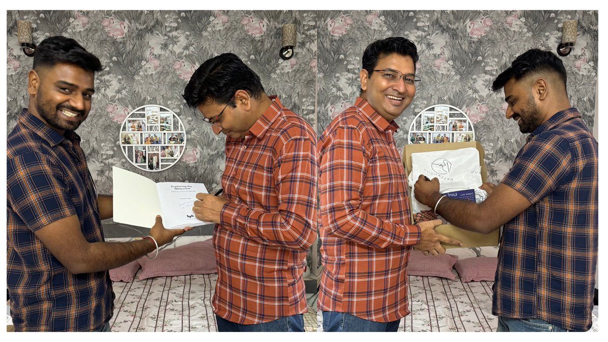 thinkuldeep's tweet photo. Proud Exchange! 👔 ↔️ 📕

I'm delighted to have received my first order from BELLANAUR @bellanaur_ , personally delivered by the Founder, Mukesh Ostwal. In return, I gave him a signed copy of my book, "Exploring the Metaverse" (https://t.co/jM3zR67Poc) https://t.co/w7D6RgHggY
