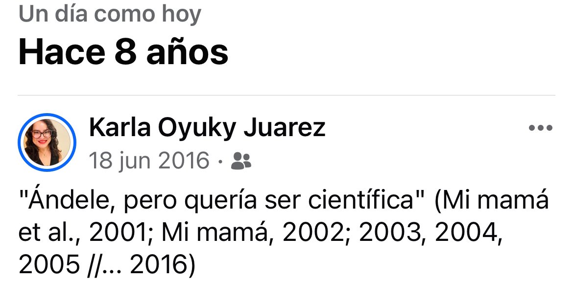 El post de hoy va dedicado a mi señora madre, que como no, sus palabras de motivación han sido pilares en el desarrollo de mi carrera y ante cualquier queja saca la célebre frase de “ándele pero quería ser científica” jajajjaja que sería de nosotrxs sin el amor de madre?!