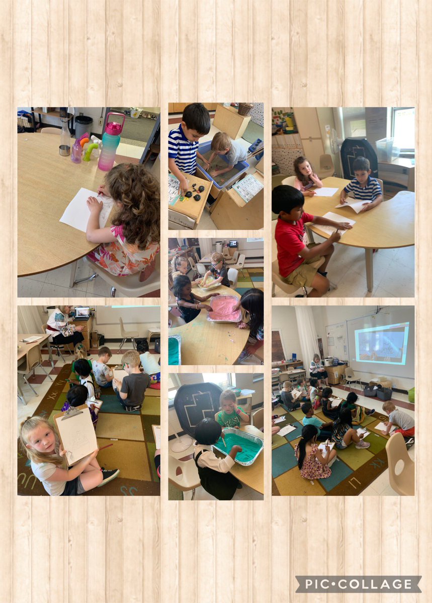 Ss- Sand Day ( le sable). Students engaged in a variety of activities with sand today, outdoors in the morning before it got too hot and inside writing and drawing in coloured sand, sifting through sand for treasures and letters, and drawing and crafting with sand too!