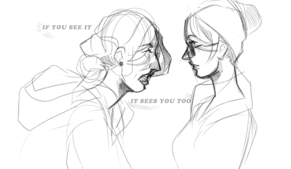 Did some ideas and sketches of Amelia and Josefa 🧊