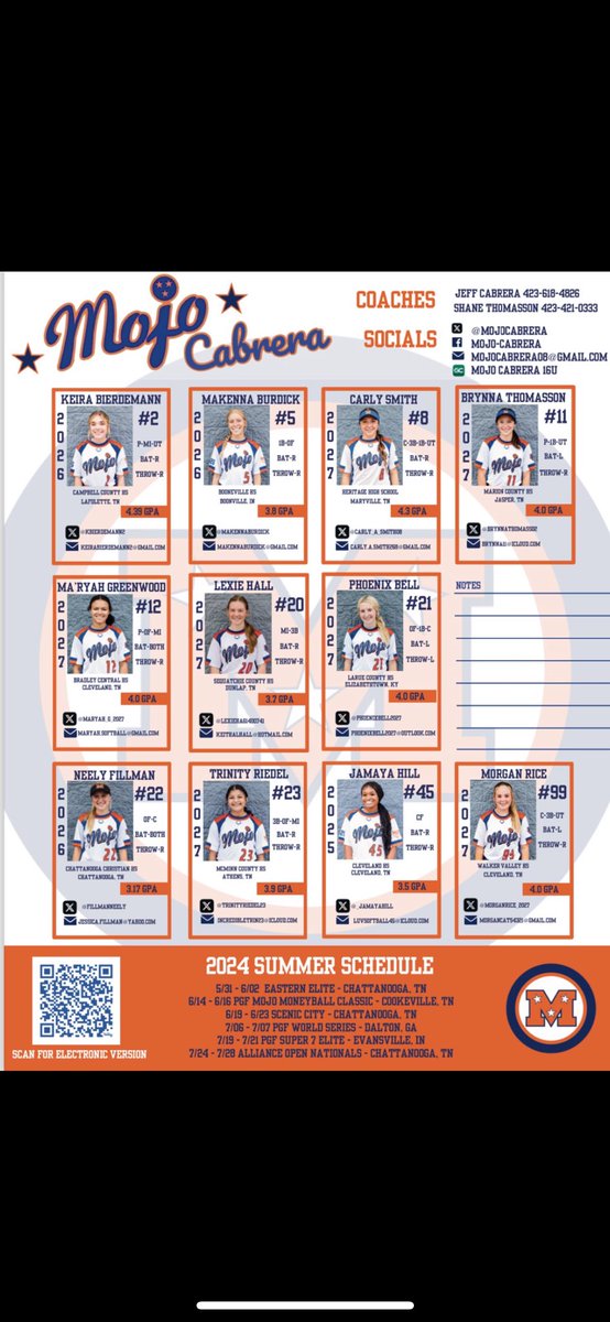 morgan rice (@morganrice_2027) on Twitter photo getting ready for the scenic city with @MOJOCABRERA ! very excited and honored to have this opportunity.
<a href="/UGASoftball/">Georgia Softball</a> <a href="/Vol_Softball/">Tennessee Softball</a> <a href="/UCLASoftball/">UCLA Softball</a> <a href="/OU_Softball/">Oklahoma Softball</a> getting ready for the scenic city with @MOJOCABRERA ! very excited and honored to have this opportunity.
<a href="/UGASoftball/">Georgia Softball</a> <a href="/Vol_Softball/">Tennessee Softball</a> <a href="/UCLASoftball/">UCLA Softball</a> <a href="/OU_Softball/">Oklahoma Softball</a>