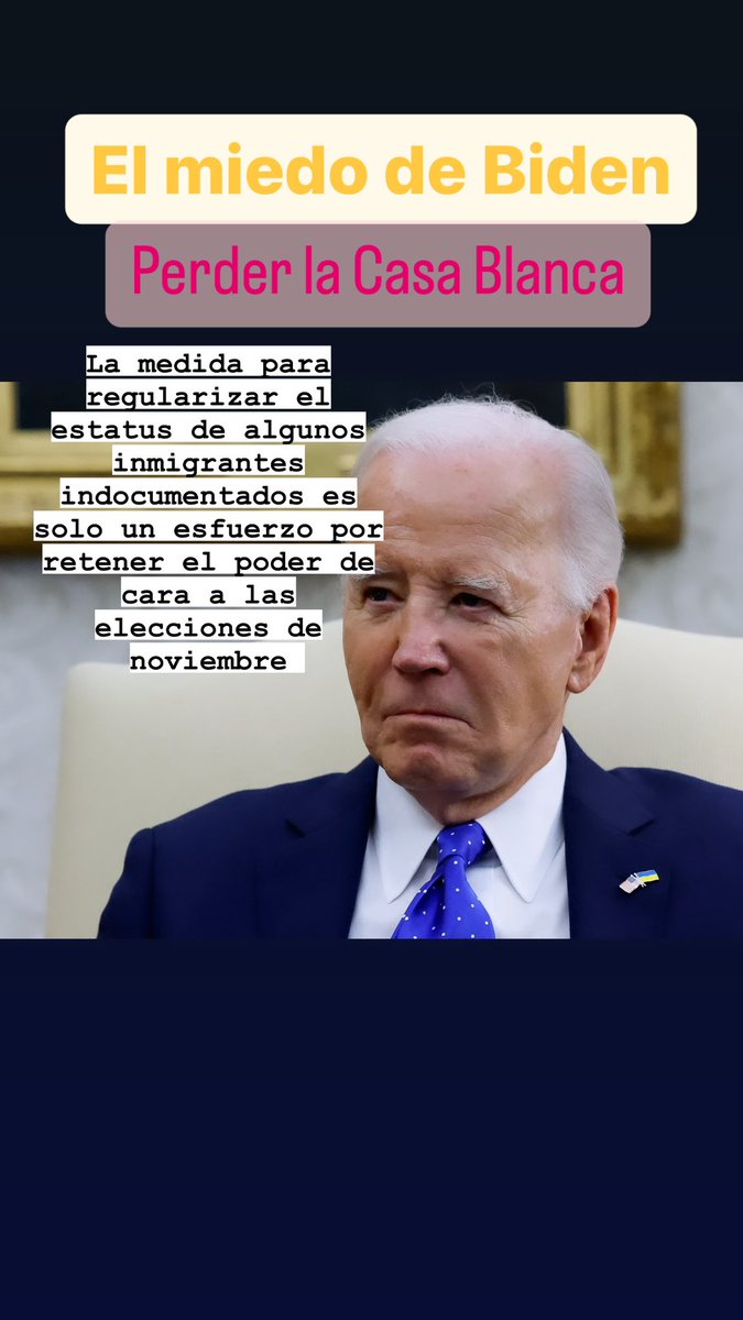 ReneSolorio's tweet photo. El verdadero temor de Biden: perder la Casa Blanca y tener a Donald Trump de contrincante de cara a las elecciones de noviembre lo obligan a ganar votos a costa de medidas que le causarán más problemas que soluciones. https://t.co/vhUqq8pmJ7
