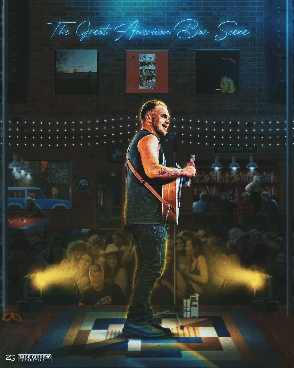 GiddensCreative's tweet photo. I made a graphic to commemorate @zachlanebryan upcoming album, this is riddled with little Easter Eggs that represent Zach and his music! I hope you guys don’t hate it! https://t.co/tjrgVBD4x1