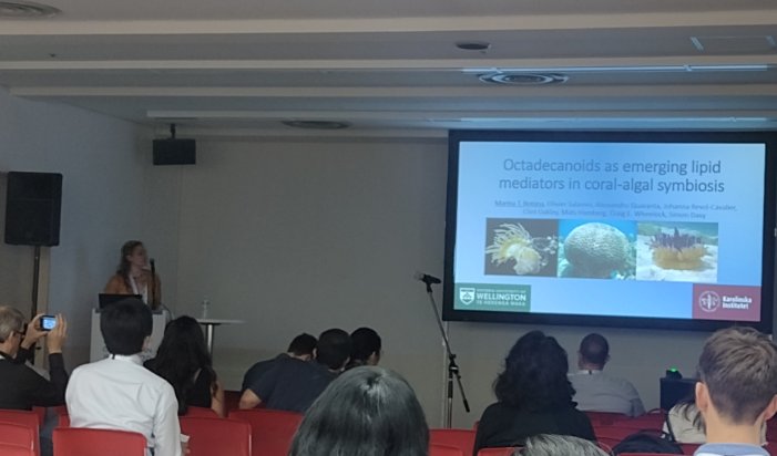 <a href="/MarinaBotana/">Marina Tonetti Botana</a> is now presenting her work on coral reefs
🪸🪸🪸