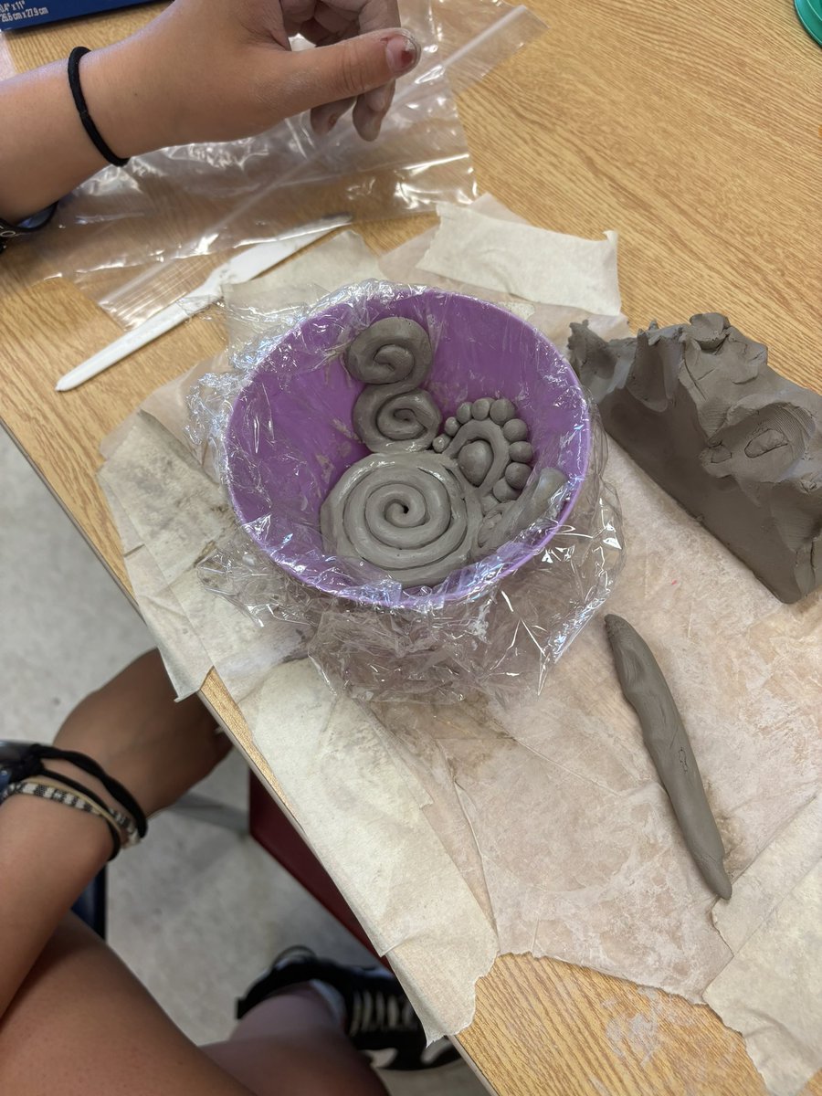 Week 35 and 36– our Intermediates are exploring mixed media creating bowls with clay.  First step: design and prototype with plasticine — amazing!
<a href="/TLDSB/">TLDSB</a>