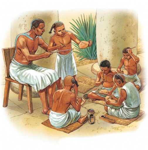 sumerianscholar's tweet photo. Teaching young scribes the art of cuneiform. Preserving knowledge for future generations. #Writing #Cuneiform #Education https://t.co/0UxmhnRXJq