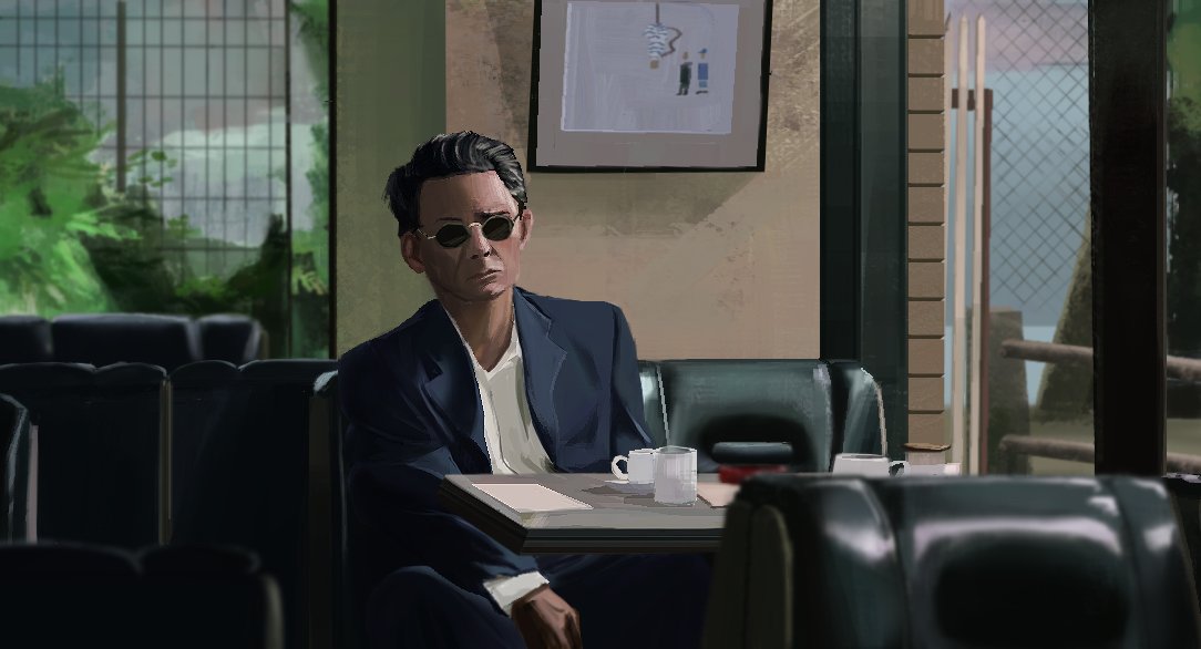 JoshHasTime's tweet photo. forgot to post this, I wanna do more paintings of my fav movies (Hana-Bi) https://t.co/jsKL3GdYwx