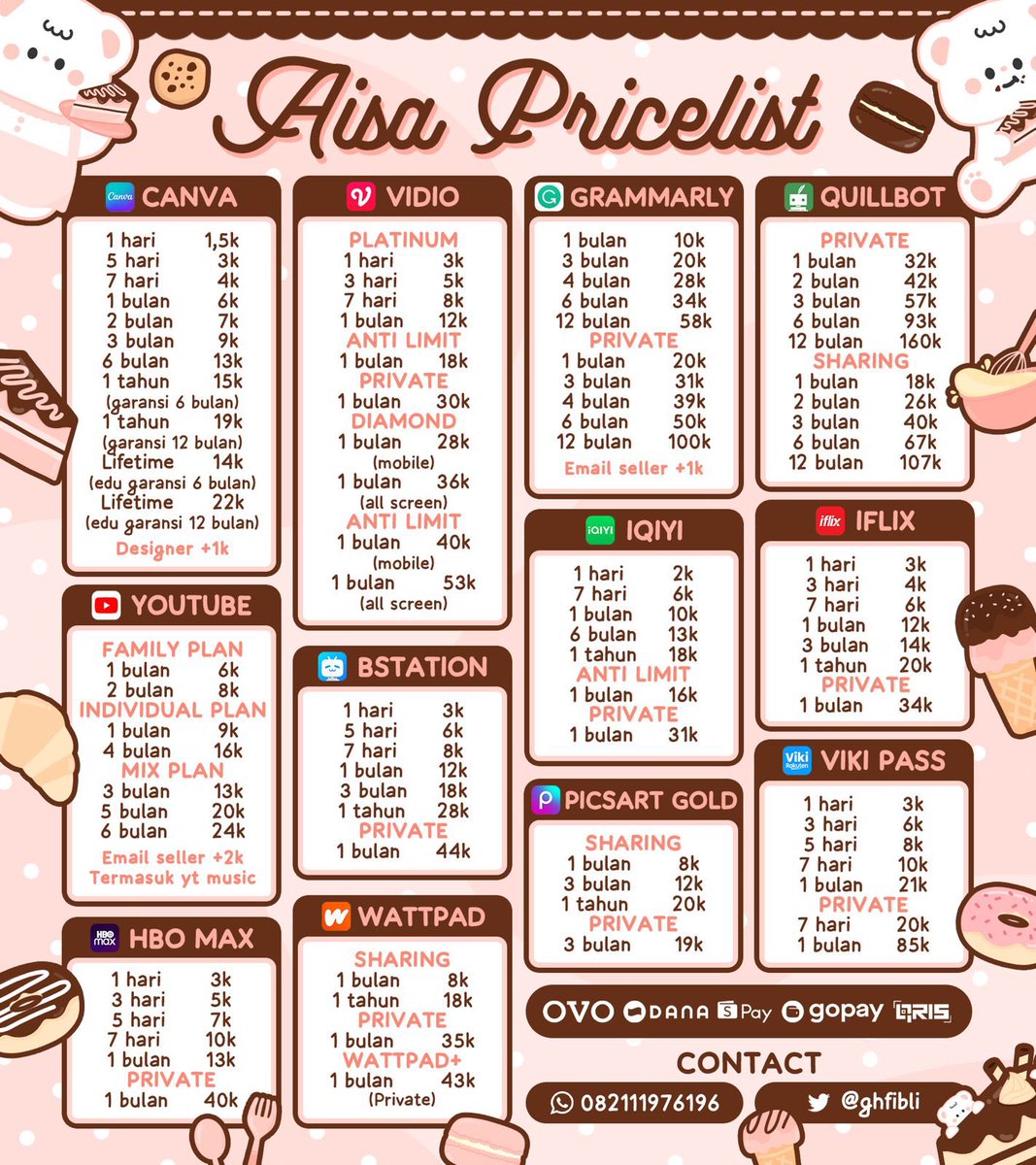 Ophelzia's tweet photo. @siwidsteps ☎️ : https://t.co/nwwLTH3pdn

sinii di akuu murcee nih fastresp dan fast proses kaak sat set sung invitee https://t.co/hccr9KOvgW