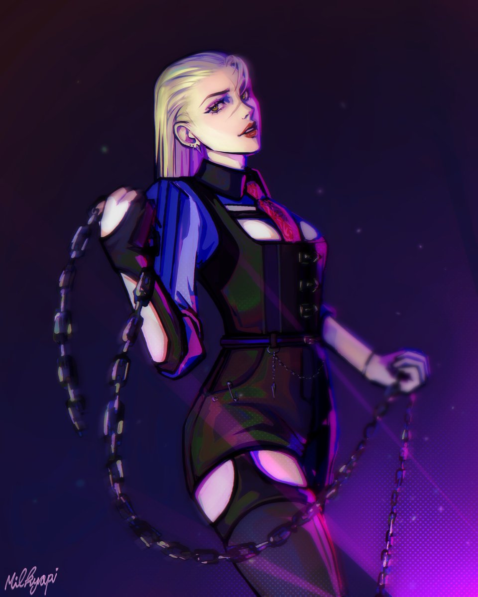 milkyopi's tweet image. so... who wants to fight her first?