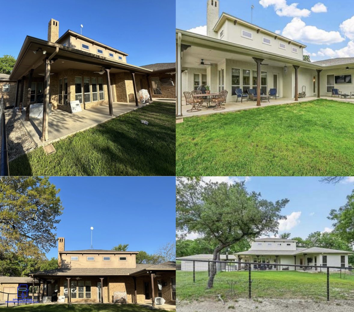 DFWPAINTNGO's tweet photo. Our @dfwpaintngo Team painted this ranch style brick house &amp; barn a stunning calm off white out in Weatherford, TX. ⭐️⭐️⭐️⭐️⭐️
Super fun exterior project!

It's Now On The Market For $1.5M🏠
#DFWPAINTNGOProfessionalPaintingLLC #DFWPAINTNGO
#DFW #ExteriorPainting #FiveStar #Book https://t.co/y76GfPblDt