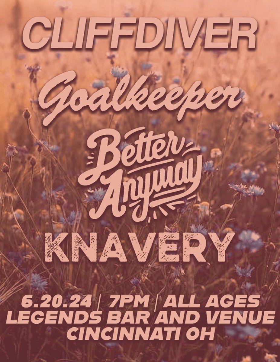 yo cincinnati, really sucks but the headliner dropped off this show two days before the gig. we decided we’re gonna play anyway, huge shoutout to <a href="/knaveryband/">knavery</a> for hopping on. can we pack this thing out or??