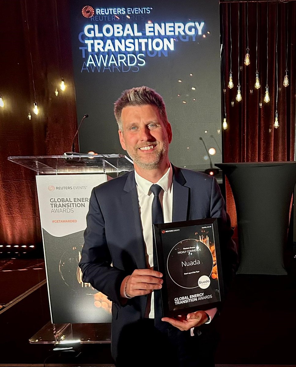 We are excited to announce that Nuada has received the 'Highly Commended' accolade as the Start-up of the Year at the <a href="/RE_Transition/">Reuters Events: Energy Transition</a> Global Awards! 🎉🏅

   <a href="/reutersevents/">Reuters Events</a>   #ccus #carboncapture #cleantech