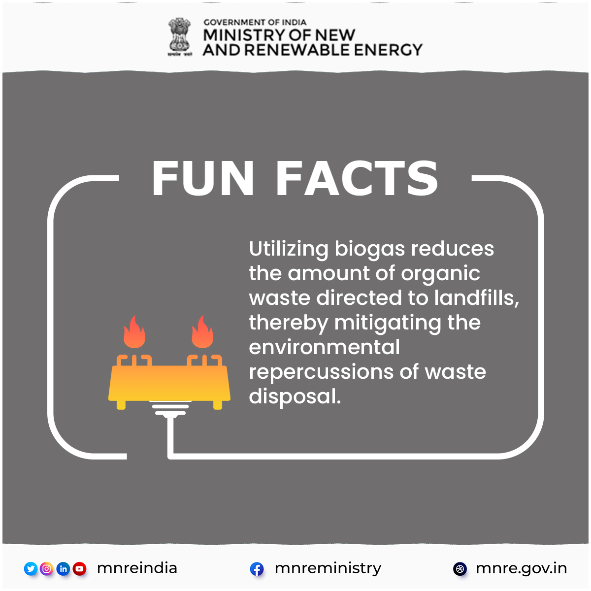 Turning organic waste into biogas is a game-changer! It reduces landfill  waste, cuts greenhouse gas emissions, and creates renewable energy.  BioEnergy MNREIndia