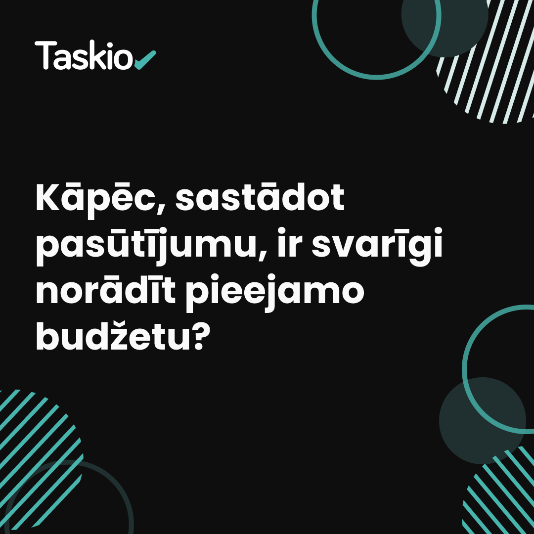 TaskioLV's tweet photo. Kāpēc, sastādot pasūtījumu, ir svarīgi norādīt pieejamo budžetu? 💰

Blakus uzdevuma aprakstam/nosaukumam un izpildes datumam, pieejamais budžets ir viena no pirmajām lietām, ko redzēs potenciālais izpildītājs. ✅

Konkurētspējīgs, reālistisks un fleksibls budžets padarīs tavu pasūtījumu saistošāku potenciālajiem izpildītājiem.

Ja šaubies par izcenojumu, rekomendējam apskatīt līdzīga tipa pasūtījumus Taskio, kā arī papētīt pakalpojumu izcenojumus internetā. 👌

Izveido savu pasūtījumu jau šodien!
📲 GooglePlay https://t.co/ofOV7Iu04E
📲 AppStore https://t.co/644TWVLrTe
💻 Tiešsaistē https://t.co/RqVvcru4hy
#helpinghands #hiring #tipsandtricks #gabaldarbs #tips #outsourcing #gabaldarbs #atrodimeistaru #starttoday