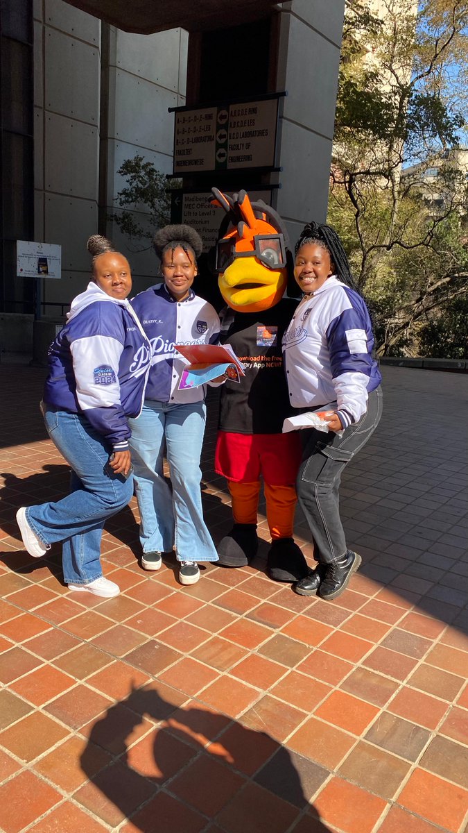 UJLibrary's tweet photo. Hey, future students! While you explore our beautiful campus, do not forget to make a special stop at our #UJLibrary. Meet our amazing librarians, who are here to help you with all your academic needs and get to hang out with our Library mascot, Funda!🧡📚
#ujminiopenday #UJ https://t.co/5ZFcRaUUtq