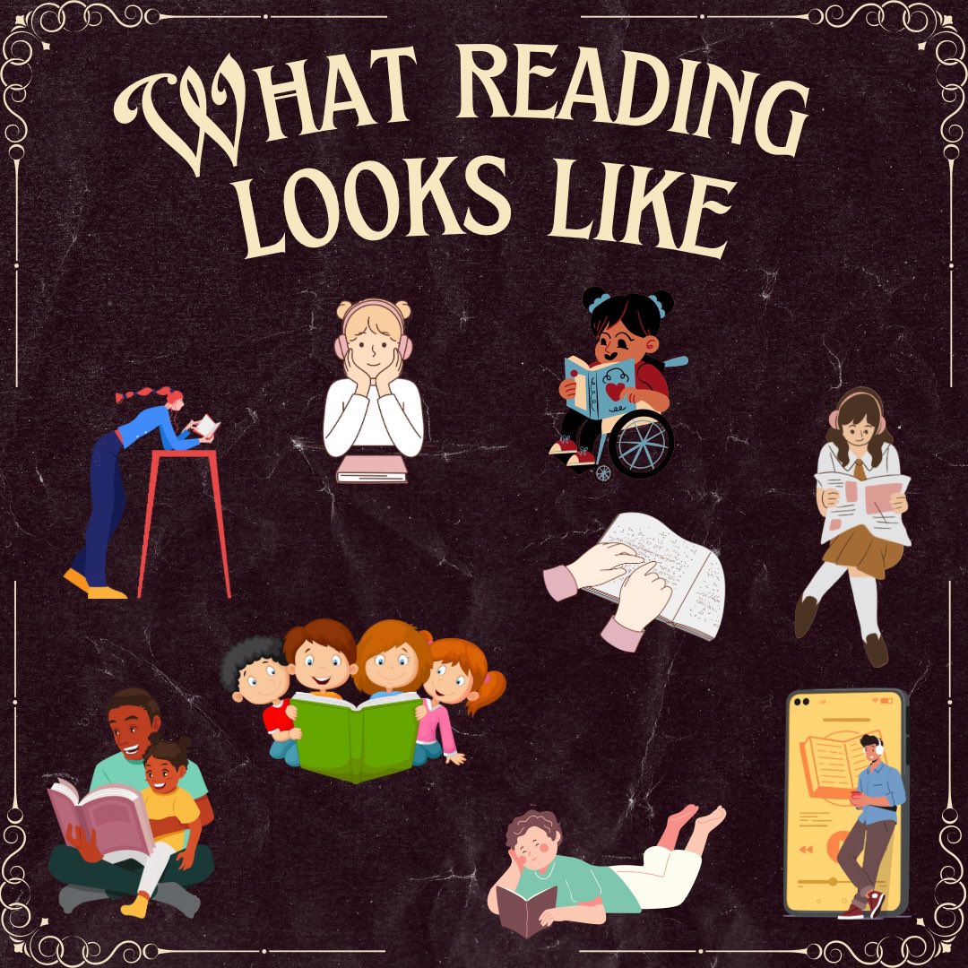 Summertime is a great time to go on an adventure within a book. There are many ways that you can read. 👁️ 🤚🏾👂🏼