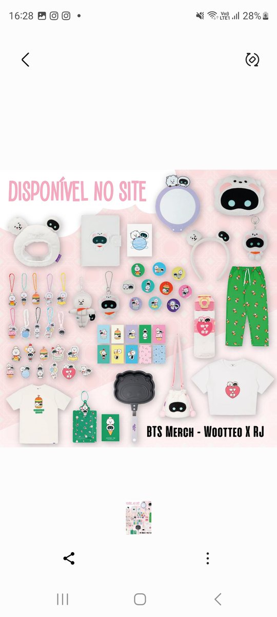 BTS MERCH -WOOTTEO X RJ

Garanta em nosso site

sdkstore.com.br/produtos/bts-m…