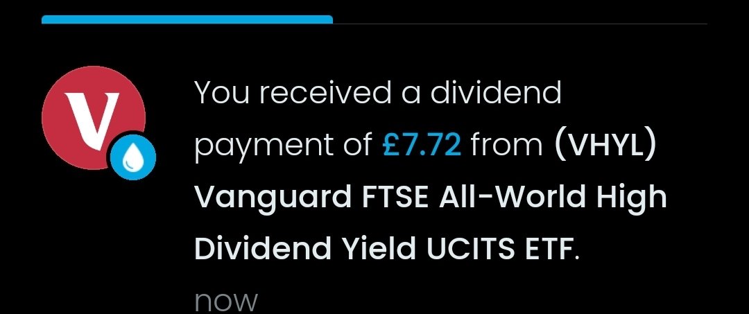 ETF number 2 £7.72 from $VHYL.L love seeing this one build