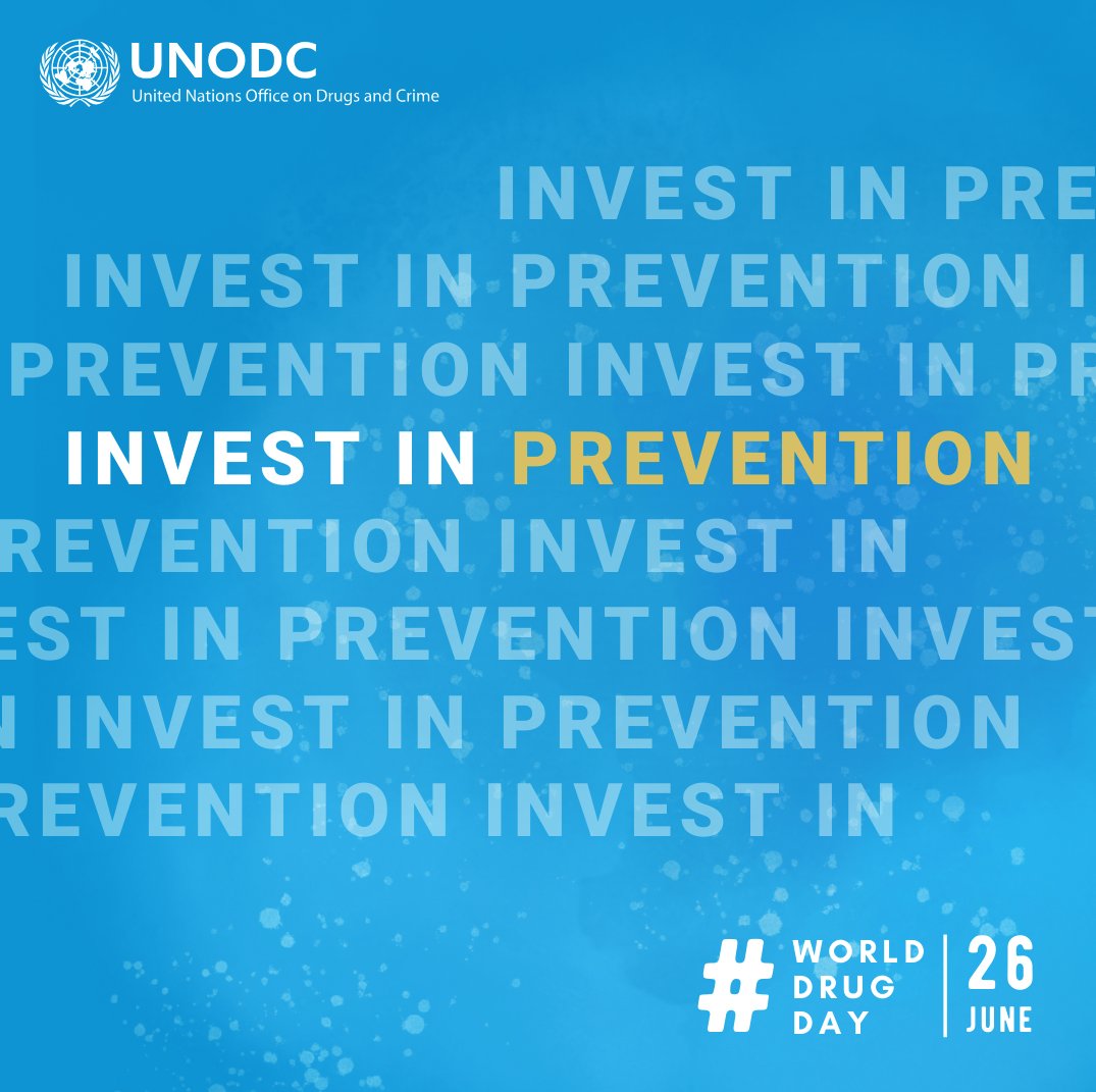 UNODC Prevention Treatment Rehabilitation Section (@unodc_ptrs) on Twitter photo For #WorldDrugDay, let's remember the importance of building a future where every youth🌐has the opportunity to thrive!
<a href="/UNODC/">UN Office on Drugs & Crime</a> commits to #YouthMainstreaming thru #FriendsInFocus to ensure that young voices are heard & valued in drug💊 #Prevention work. For #WorldDrugDay, let's remember the importance of building a future where every youth🌐has the opportunity to thrive!
<a href="/UNODC/">UN Office on Drugs & Crime</a> commits to #YouthMainstreaming thru #FriendsInFocus to ensure that young voices are heard & valued in drug💊 #Prevention work.