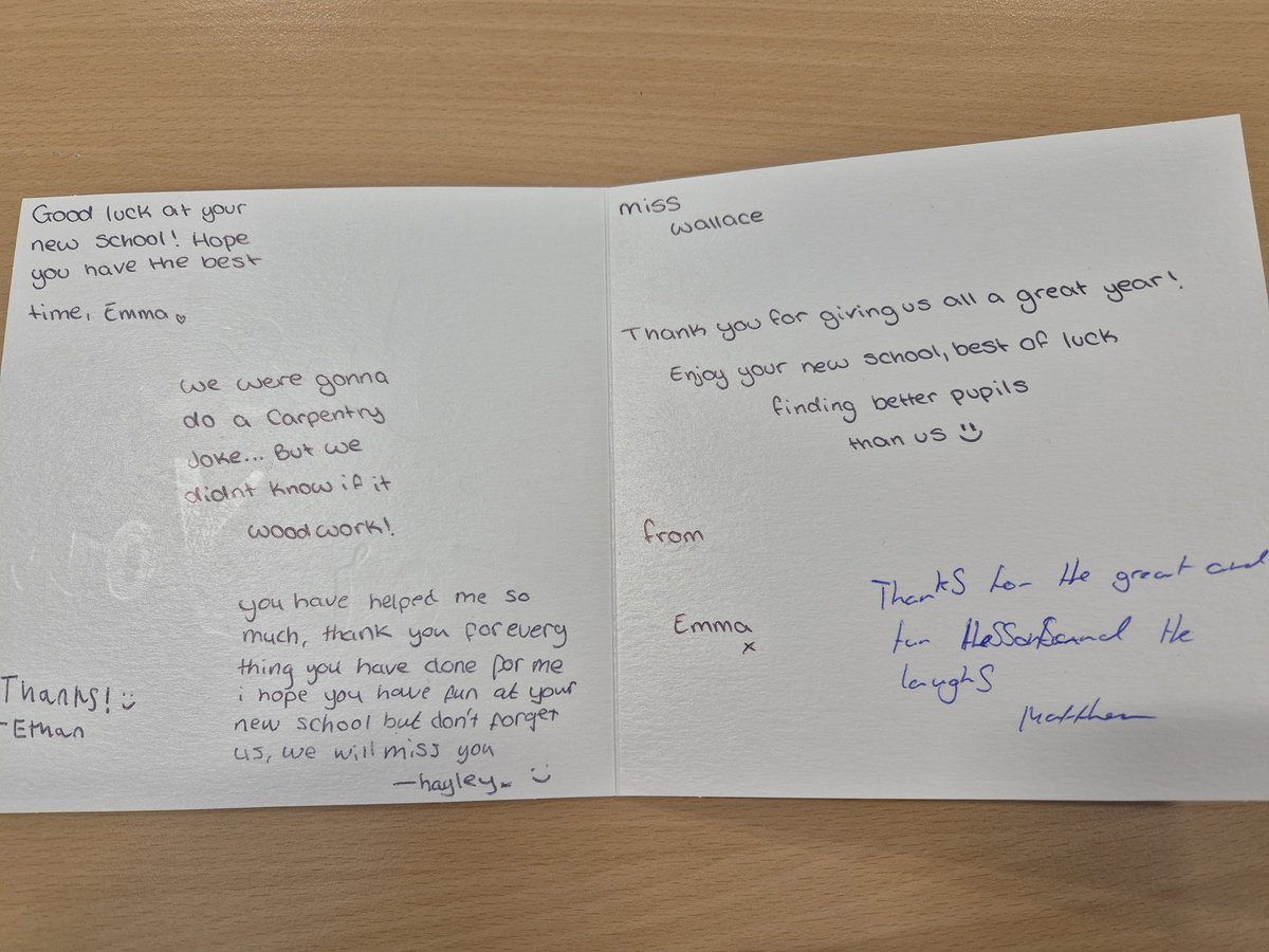 What a wonderful year I've had at <a href="/HillparkSec/">Hillpark Secondary</a>. Thank you to the whole staff, the best team <a href="/HillparkTech/">Hillpark Technologies Faculty</a> and the amazing pupils who have made my year. Gutted is the only word that can express how I feel about leaving but so thankful for the experience.