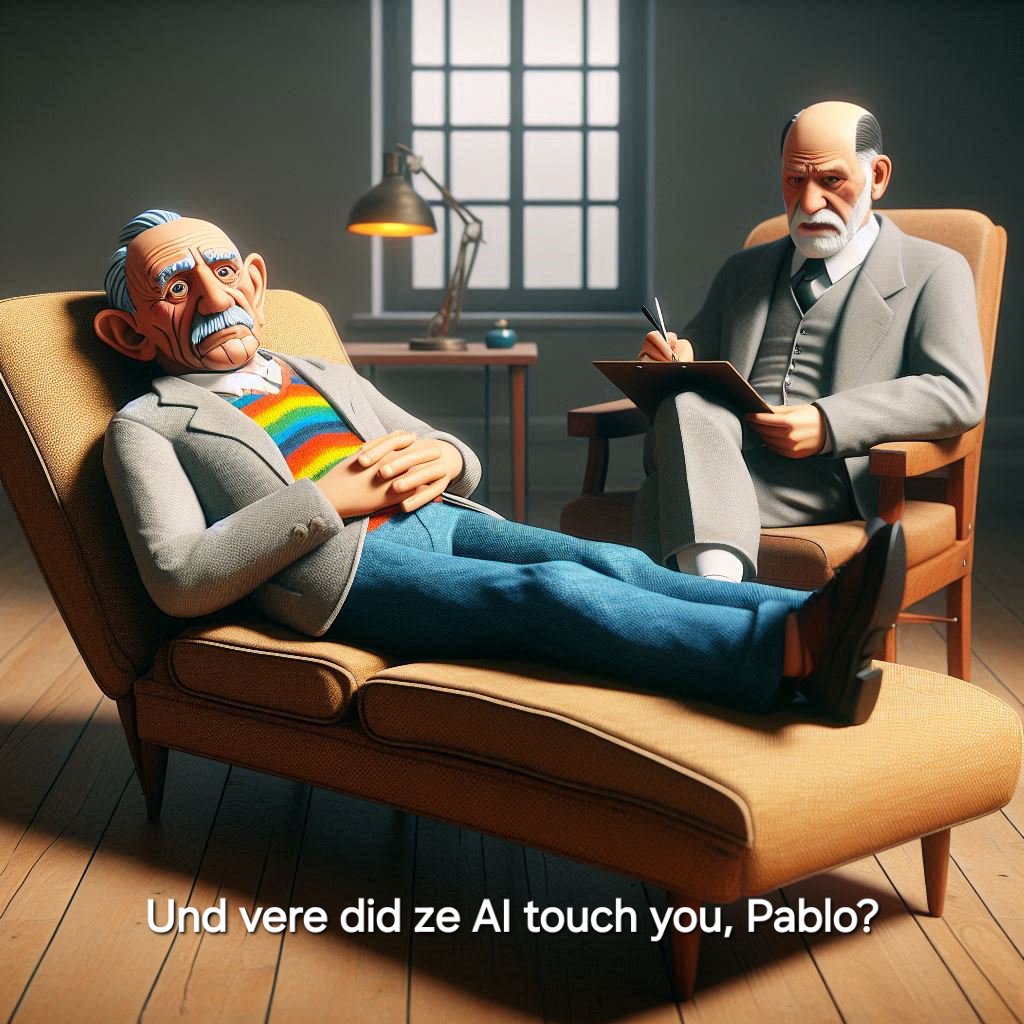 kowulz's tweet photo. #aiart #aiartwork #aiartist #aiartists #picasso #freud #kowulzdesign #kowulz https://t.co/Zff2NEUQlc