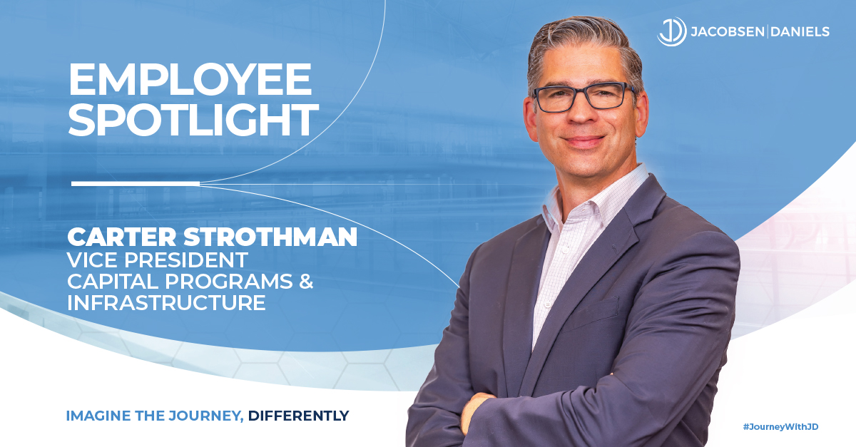 Meet Carter Strothman, an engineer passionate about leaving a positive impact on society through innovative airport projects. loom.ly/1h2wi3U

#JourneyWithJD #EmployeeSpotlight #TeamJD #AviationProfessionals