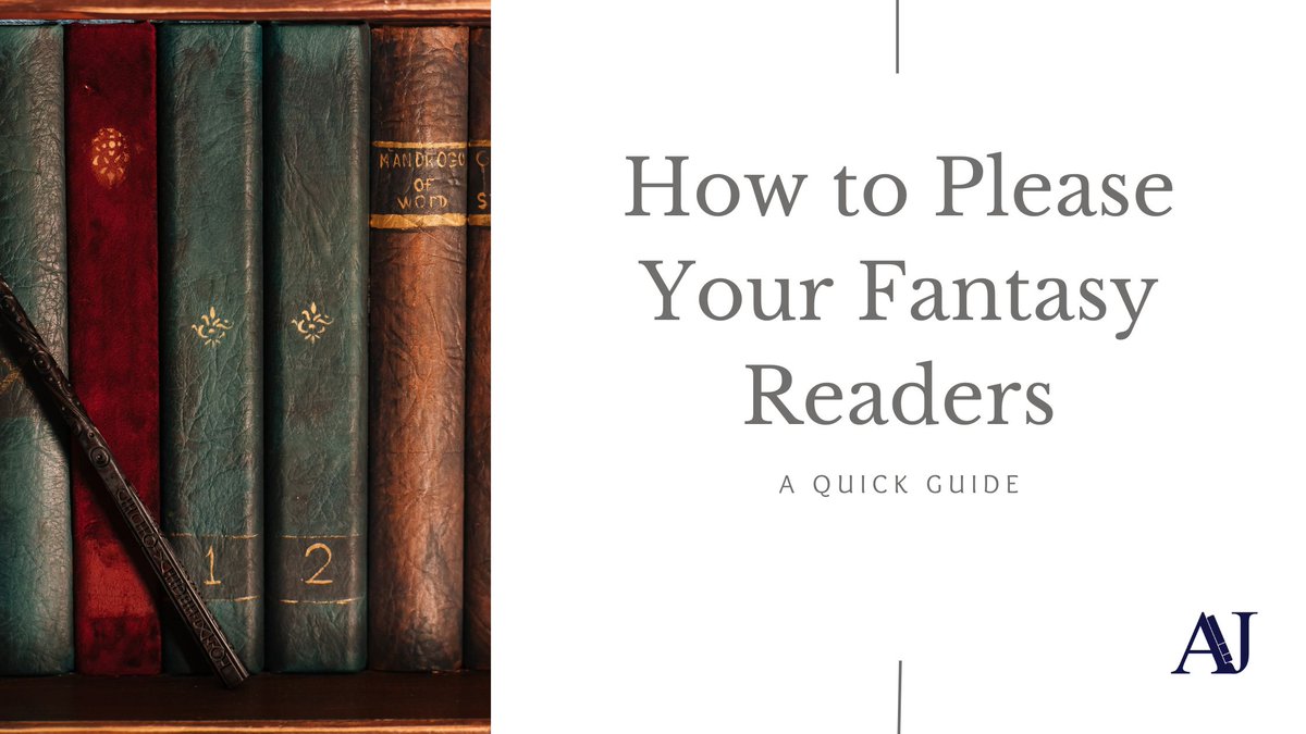 AjEditorial's tweet photo. I love subverting genre. But to do it well, you have to know what you are subverting. Read my blog on how to please your fantasy readers.

https://t.co/co4PFiRRLA 

#WritingCommunity #AmWriting https://t.co/AgGZ91ncG6