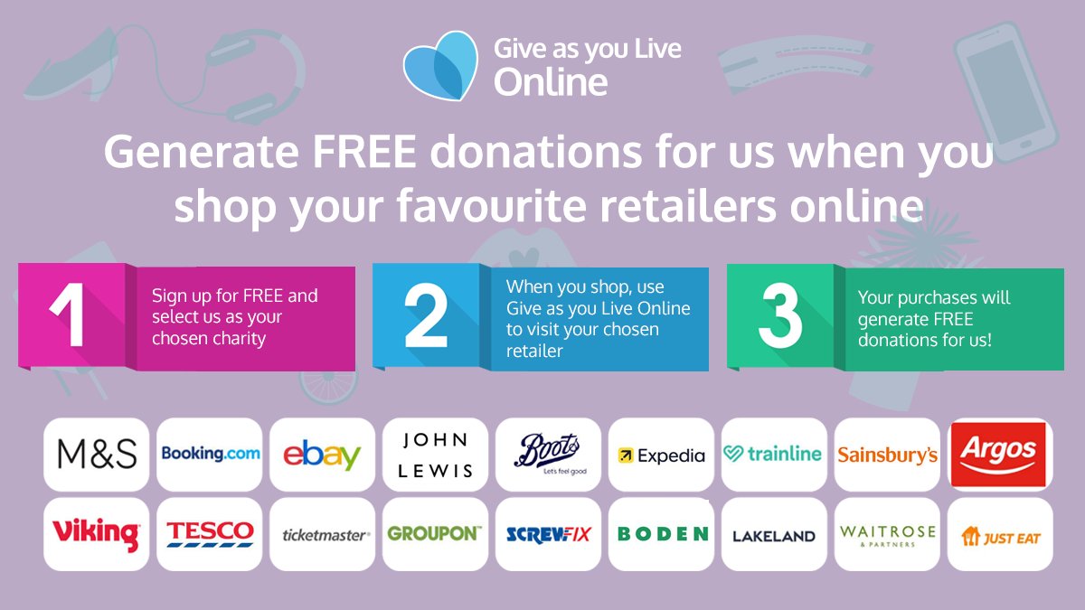 Behçet's UK (@behcetsuk) on Twitter photo Did you know, when you sign up to <a href="/giveasyoulive/">Give as you Live 💙❤️💚</a> the retailers you shop with will make a donation to us for every purchase you make?
It's free, and the funds help us to continue our work in supporting those affected by #Behcets
Sign up at giveasyoulive.com/join/behcetsuk
Thank you! 🙌 Did you know, when you sign up to <a href="/giveasyoulive/">Give as you Live 💙❤️💚</a> the retailers you shop with will make a donation to us for every purchase you make?
It's free, and the funds help us to continue our work in supporting those affected by #Behcets
Sign up at giveasyoulive.com/join/behcetsuk
Thank you! 🙌
