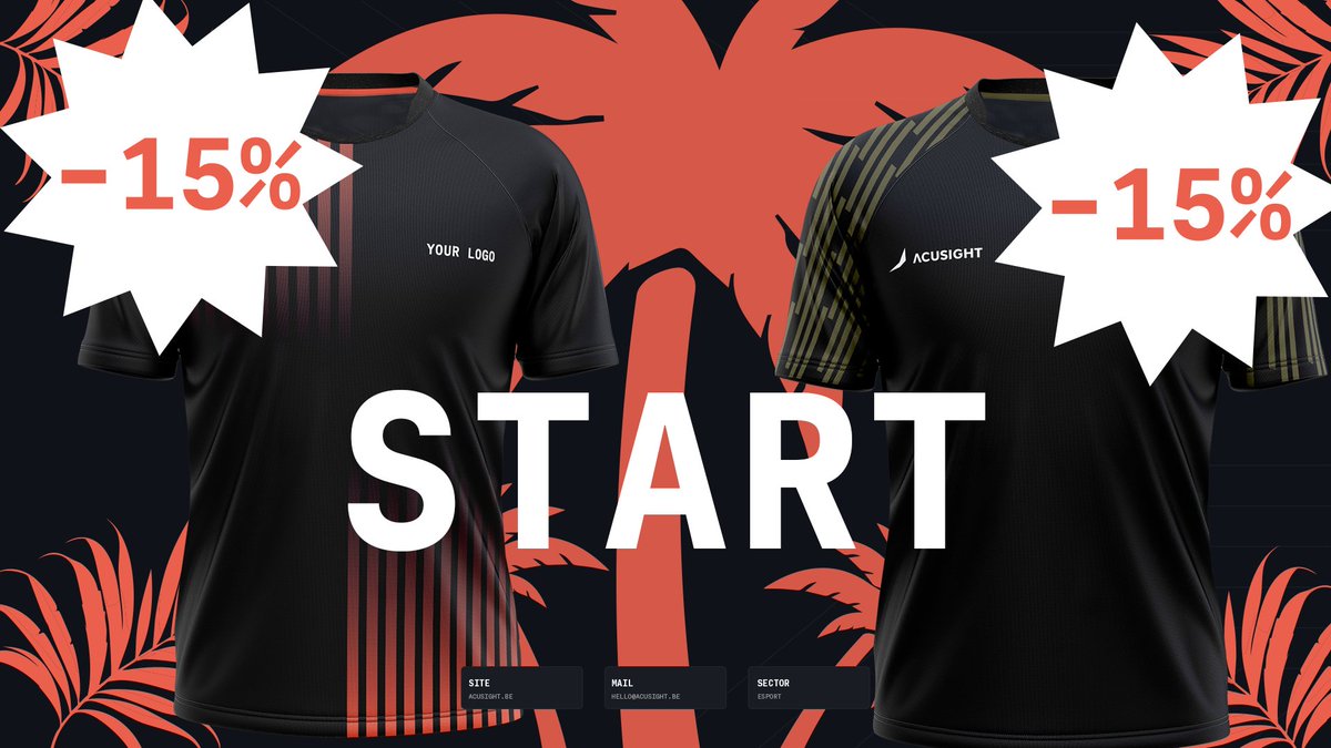 acusight's tweet image. 🔥 Les soldes d'été Acusight sont officiellement lancées ! N'hésitez pas à consulter notre site pour découvrir nos promotions sur nos produits, nos boutiques et Acusight Studio. Équipez-vous maintenant !
#acusight #soldes