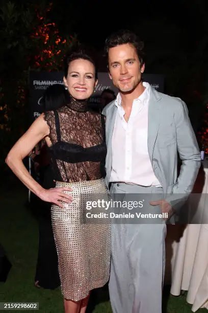 teachergirl00's tweet photo. #MattBomer and #CarlaGugino on the red carpet for Day 3 of #FilmingItaly on June 22nd 2024, in Santa Margherita di Pula, Italy (📸: Getty Images). https://t.co/sODLtibaOi