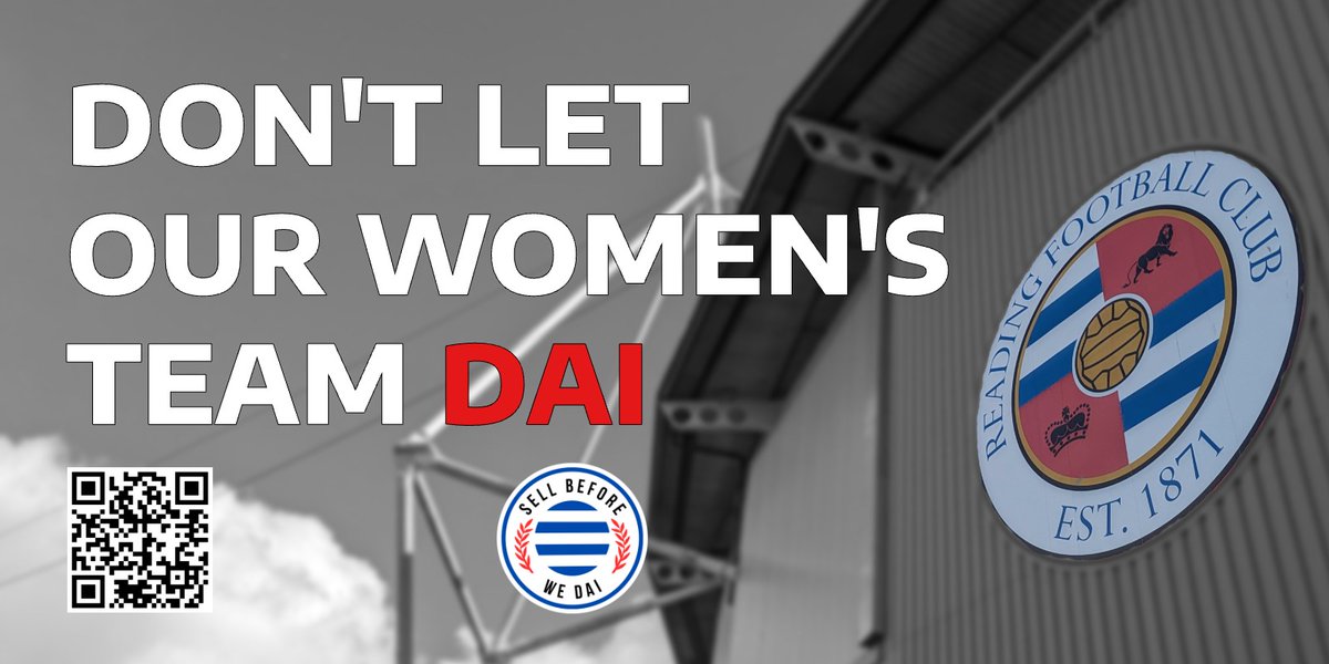 SellBeforeWeDai's tweet photo. Today, we launch a billboard campaign in the town to highlight the plight of @ReadingFCWomen .

It goes live at 5pm - if you get some good pictures, please tag us.

Please find below our imagery and a supporting statement 👇
#ReadingFC
#SellBeforeWeDai https://t.co/CCo3nXBudb