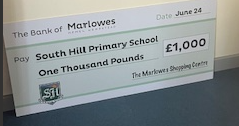 Well Done to Aiden in Year 5 who won The Marlowes Olympic Poetry Competition. He has won £1000 for South Hill School.