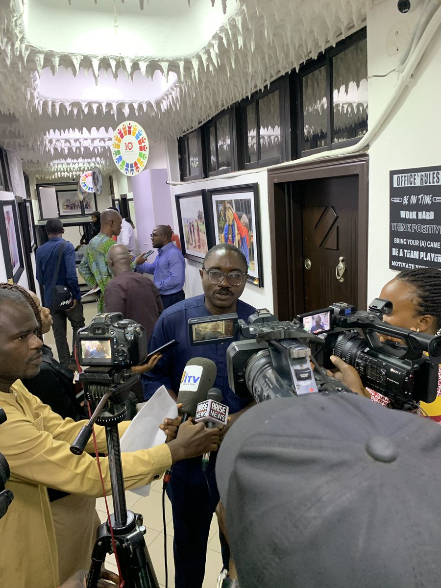 Osadebamwem Patrick, President, Nigerian Union of Journalists (NUJ), Abuja Council addressing the media at the Launch of Green Waka Carbon Literacy Project Nigeria 

#CarbonLiteracy #ACT4Climate #ClimateAction #ClimateActionNG #SDG13 #Goal13 #SDGRadio