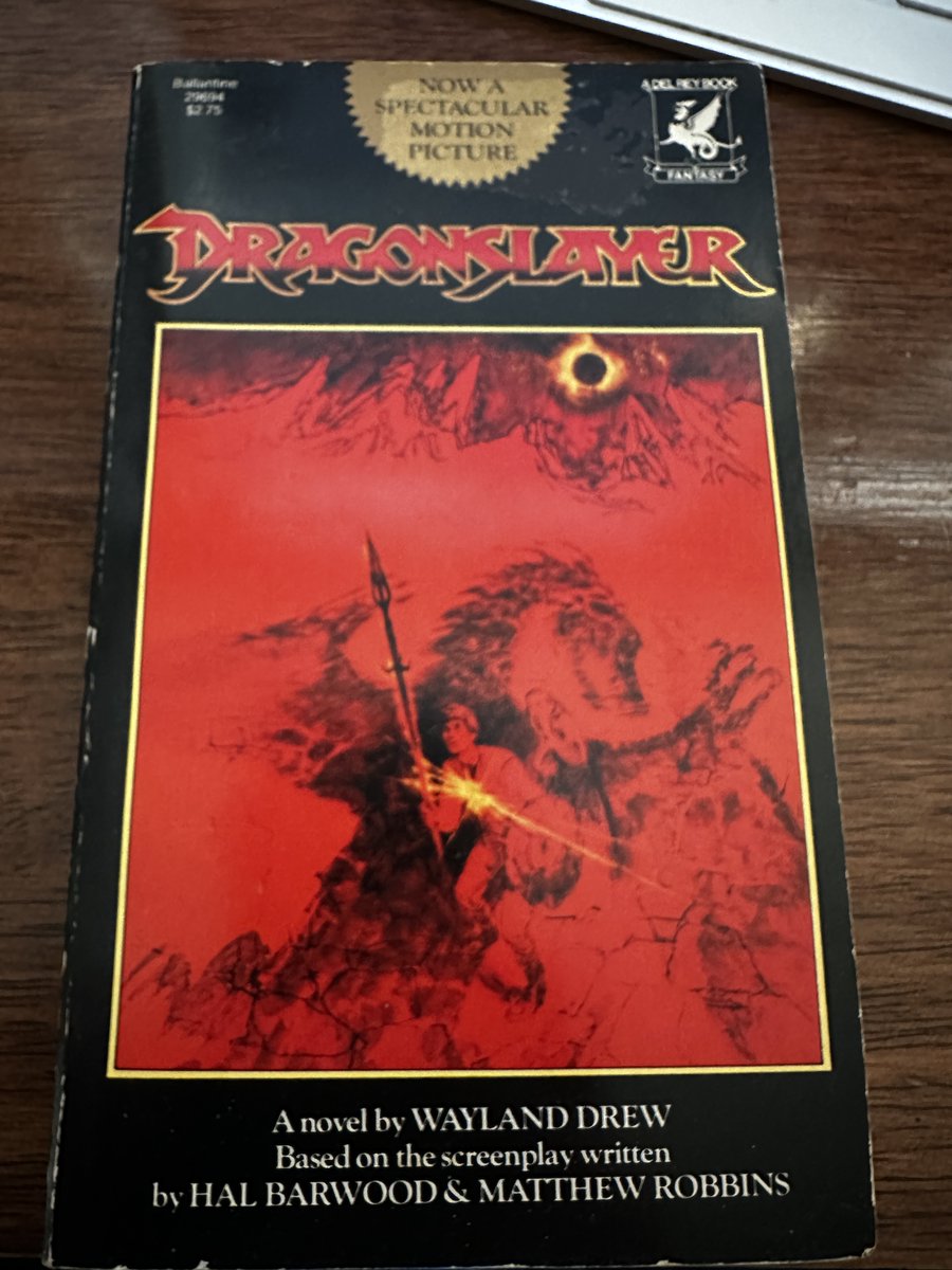 TimothyImholt's tweet image. Anyone remember the movie DragonSlayer? How about the movie tie in paperback book with some color stills.  #book #paperbackbook #paperback #cinemalover
