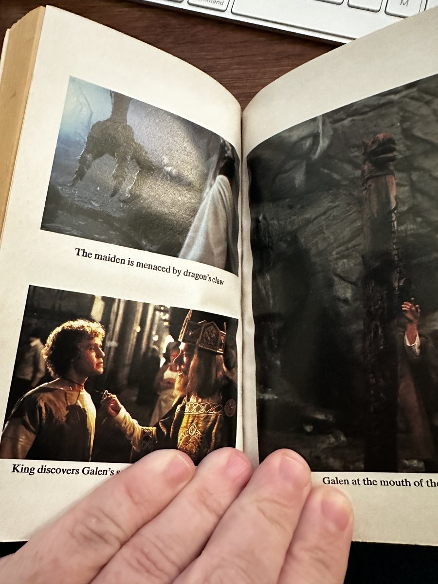 TimothyImholt's tweet image. Anyone remember the movie DragonSlayer? How about the movie tie in paperback book with some color stills.  #book #paperbackbook #paperback #cinemalover