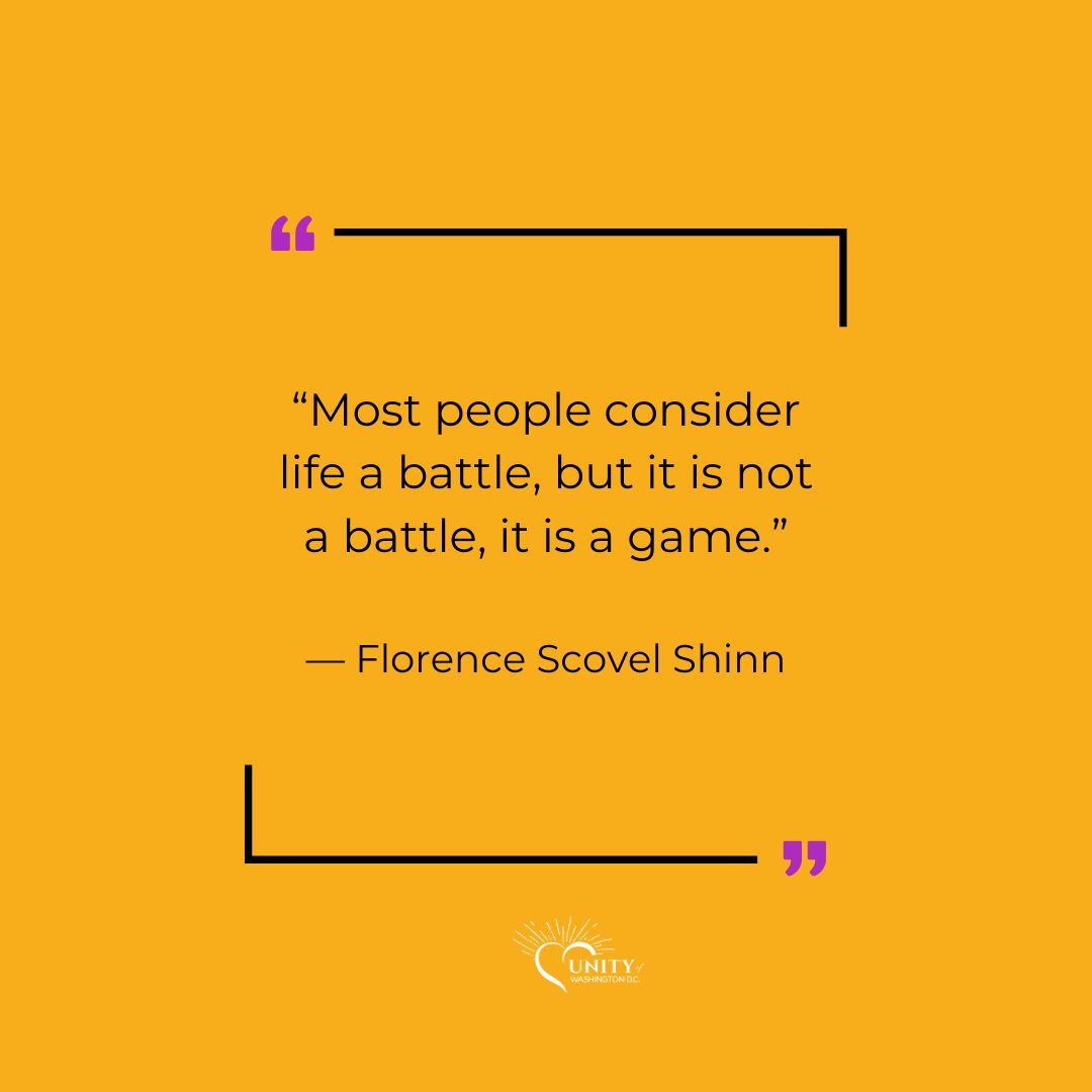 UnityWDC's tweet image. “Most people consider life a battle, but it is not a battle, it is a game.”
― Florence Scovel Shinn
#qotd