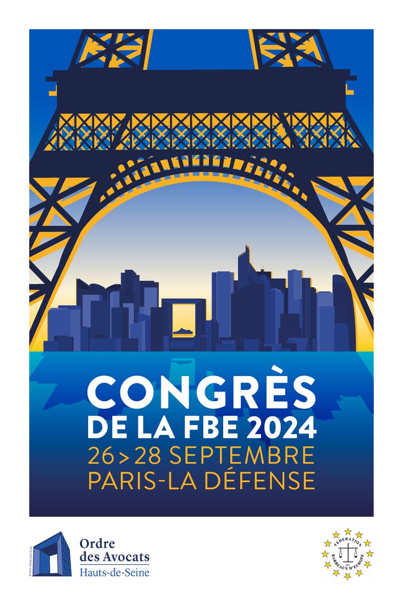 Barreau des Hauts-de-Seine (@barreau92) on Twitter photo ✳ Colloque : le secret dans tous ses Etats dans le cadre du Congrès de la <a href="/EuropeanBars/">FBE · Fédération des Barreaux d'Europe</a> Vendredi 27 septembre 2024 de 9h à1 7h (accueil dès 8h30) -Tour Europlaza - La Défense 🇪🇺 #avocats #lawyers #Barreau92 <a href="/CLamanit/">Clanet dit Lamanit</a> <a href="/FabienArakelian/">ARAKELIAN Fabien</a> Ins
Inscriptions
congres-fbe-2024.com/fr ✳ Colloque : le secret dans tous ses Etats dans le cadre du Congrès de la <a href="/EuropeanBars/">FBE · Fédération des Barreaux d'Europe</a> Vendredi 27 septembre 2024 de 9h à1 7h (accueil dès 8h30) -Tour Europlaza - La Défense 🇪🇺 #avocats #lawyers #Barreau92 <a href="/CLamanit/">Clanet dit Lamanit</a> <a href="/FabienArakelian/">ARAKELIAN Fabien</a> Ins
Inscriptions
congres-fbe-2024.com/fr