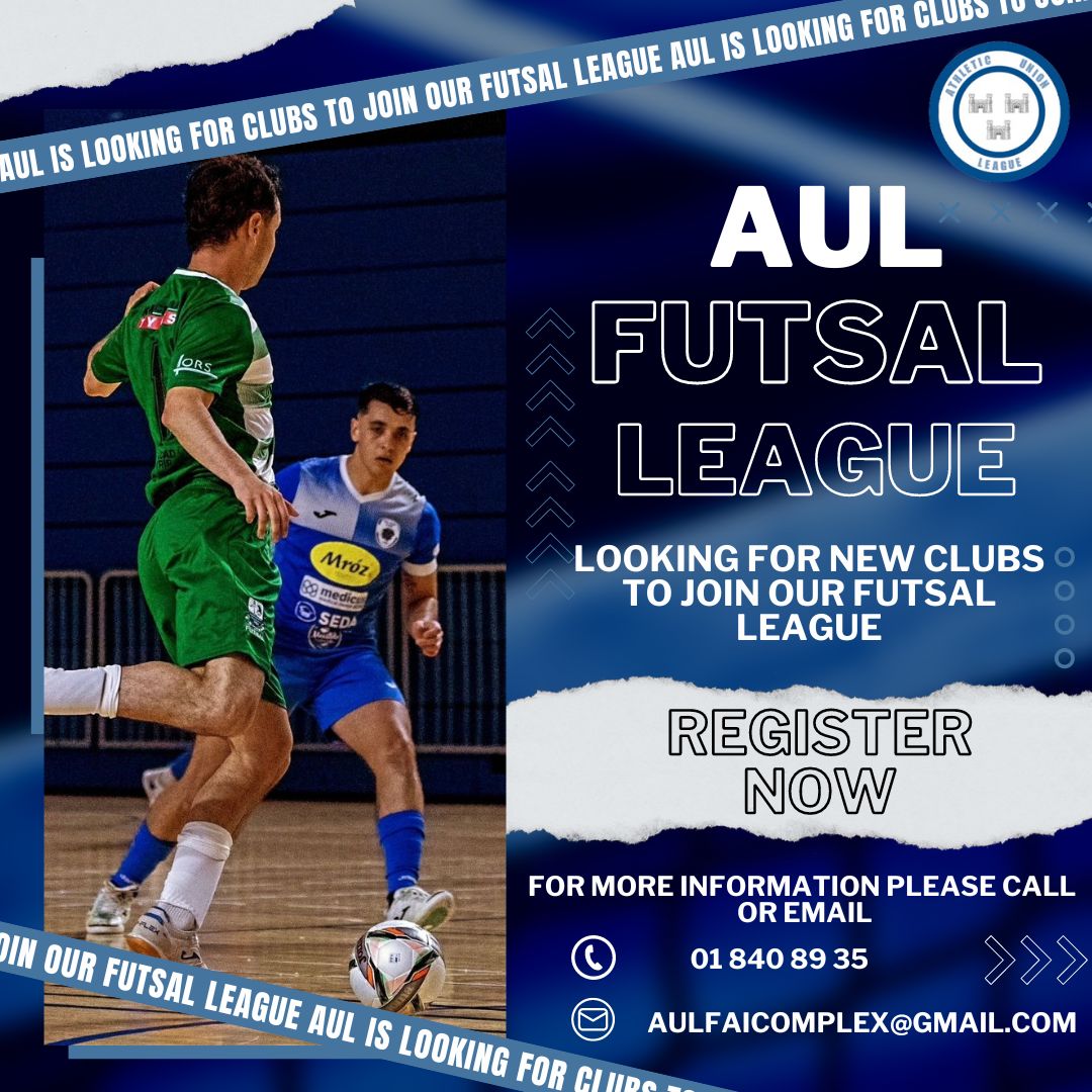 Does your club want to play in the <a href="/UEFAFutsal/">UEFA Futsal</a> Champions League ??? Well here is your chance, Futsal is one of the fastest growing sports in Europe and the winners of the FAI Futsal Cup play in the Champions league. For more information contact our office details below.