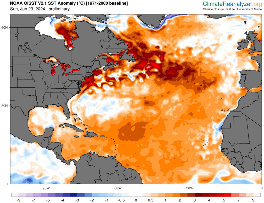 BhatiaKieran's tweet photo. Only 2 tropical cyclones since 1960 have formed east of 51°W and become a tropical storm in June- Ana (1979) and Elsa (2021). Potentially #TropicalStormBeryl could join this rare air as #GEFS #ECENS are forecasting tropical storm formation by late on June 30th. Worth watching! https://t.co/V3BmJQMIjJ