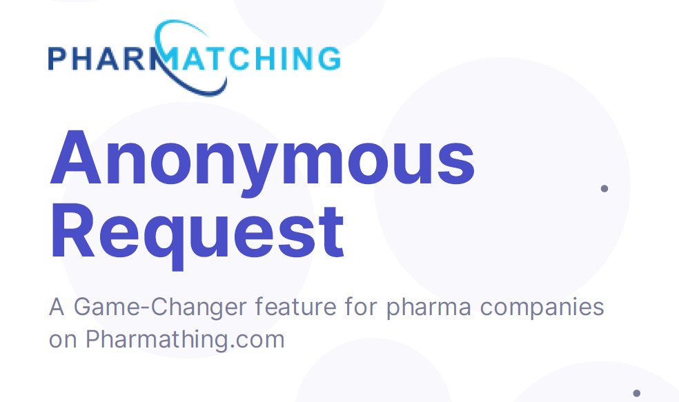 pharmatching's tweet image. Big News from Pharmatching! We’re transforming business sourcing with our new anonymous posting feature. No more identity reveals when seeking suppliers or exploring pharma options. It’s a bold move towards secure, discreet innovation. #Innovation #AnonymousSourcing #Pharmatching