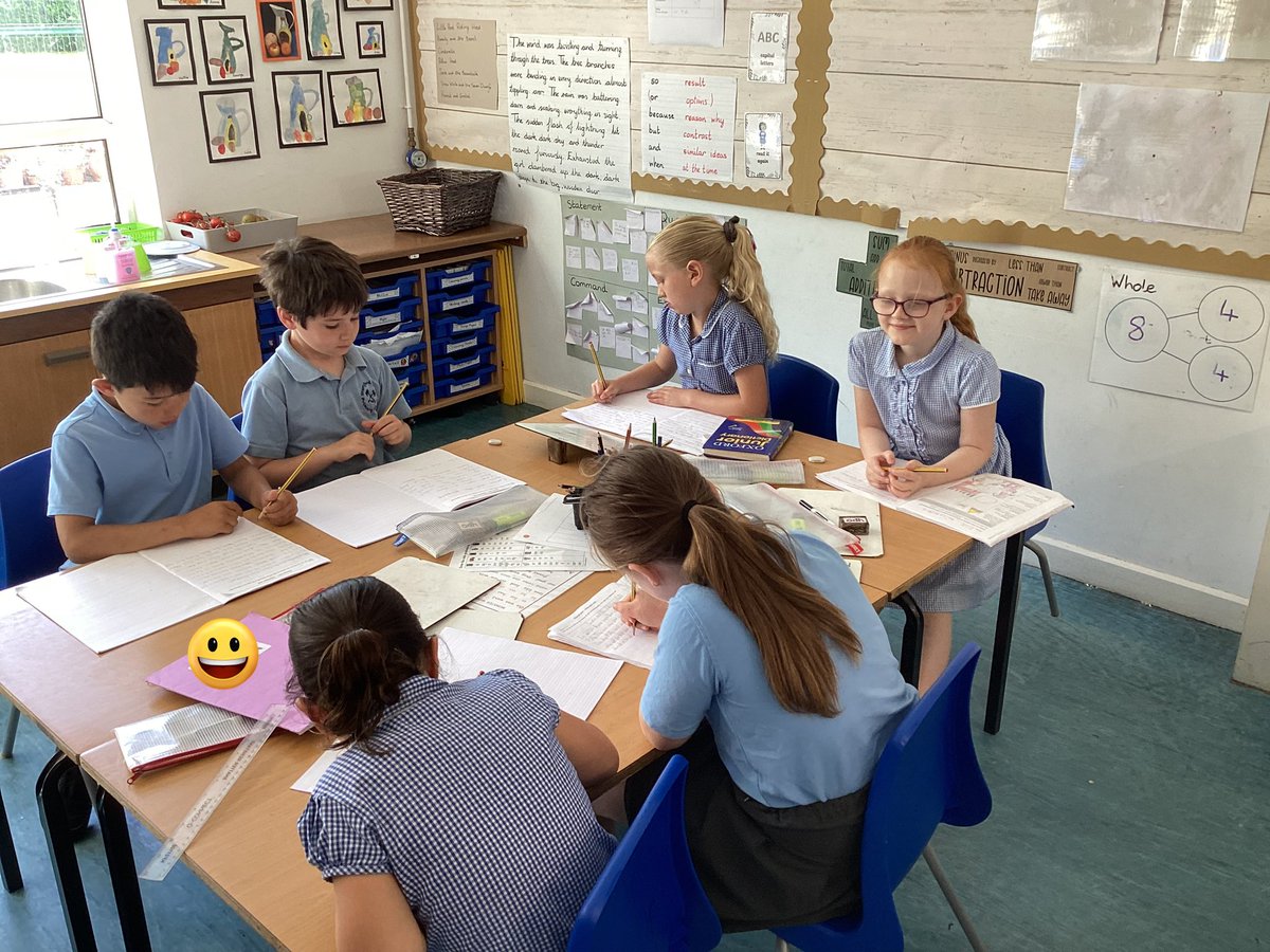 sbps_woodpecker's tweet photo. A busy morning in Woodpeckers writing our own stories based on Jack and Beanstalk. Amazing independence and resilience displayed by all. Can’t wait to read the stories. #sbpsEng https://t.co/omJIy7z9EJ