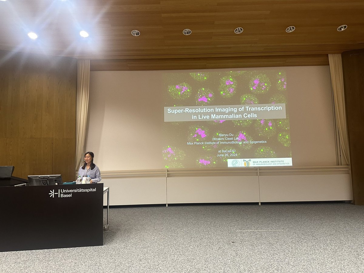Our next “Organoid technology session” talk is by Manya Du from <a href="/IbrahimCisse_/">Ibby</a> lab  <a href="/mpi_ie/">MPI of Immunobiology & Epigenetics</a> about imaging transcription in mammalian cells