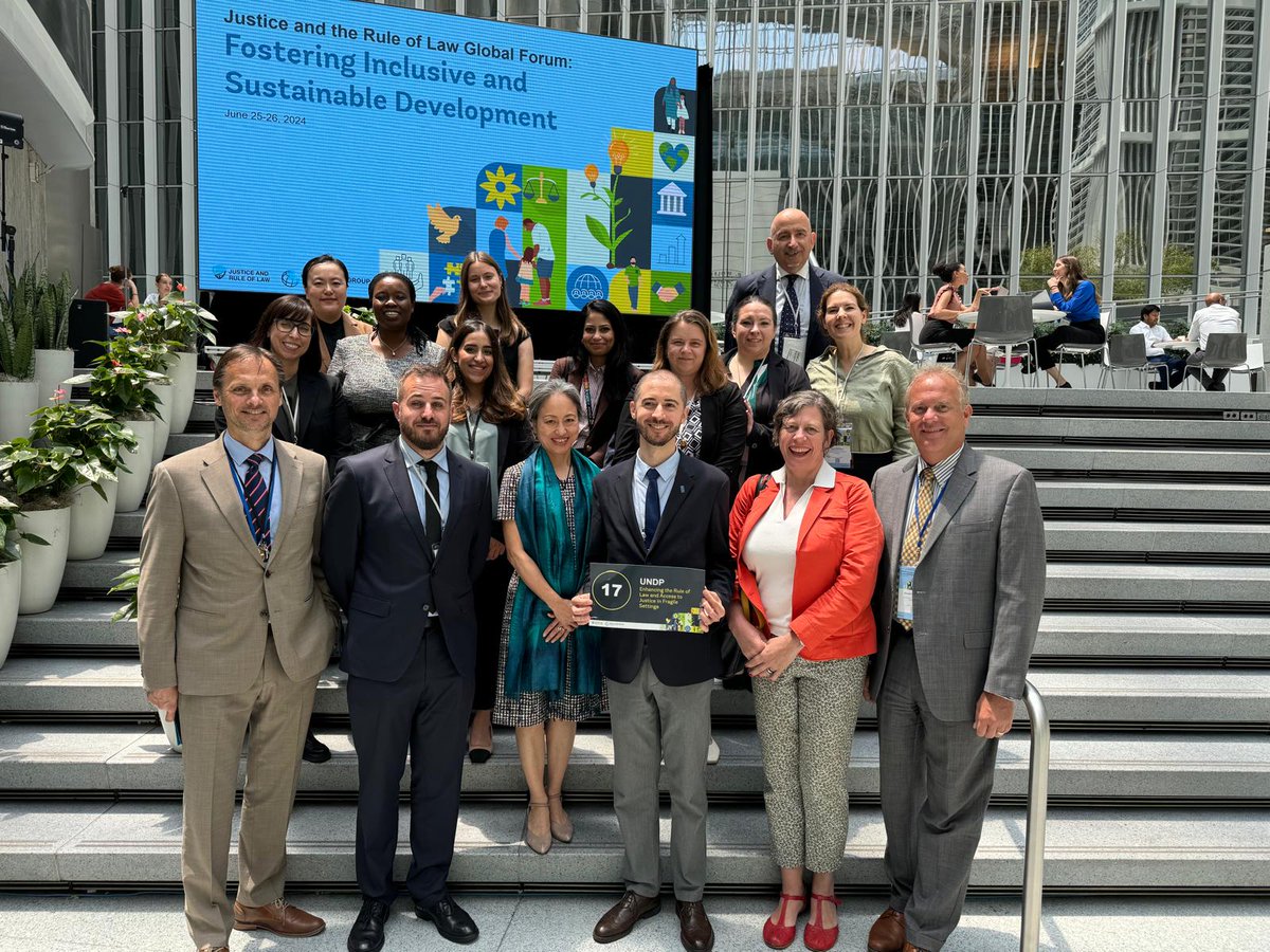 KatyThompsonROL's tweet photo. Starting Day 2 of the @wbg_gov #JusticeandLawForum2024.

@UNDP team is here as co-hosts, speakers, justice &amp; #RoL4Peace ambassadors.

Join our deep dives today, on gender justice, environmental justice, business and human rights https://t.co/1dQCrwrfsW https://t.co/lln4gZy20Y