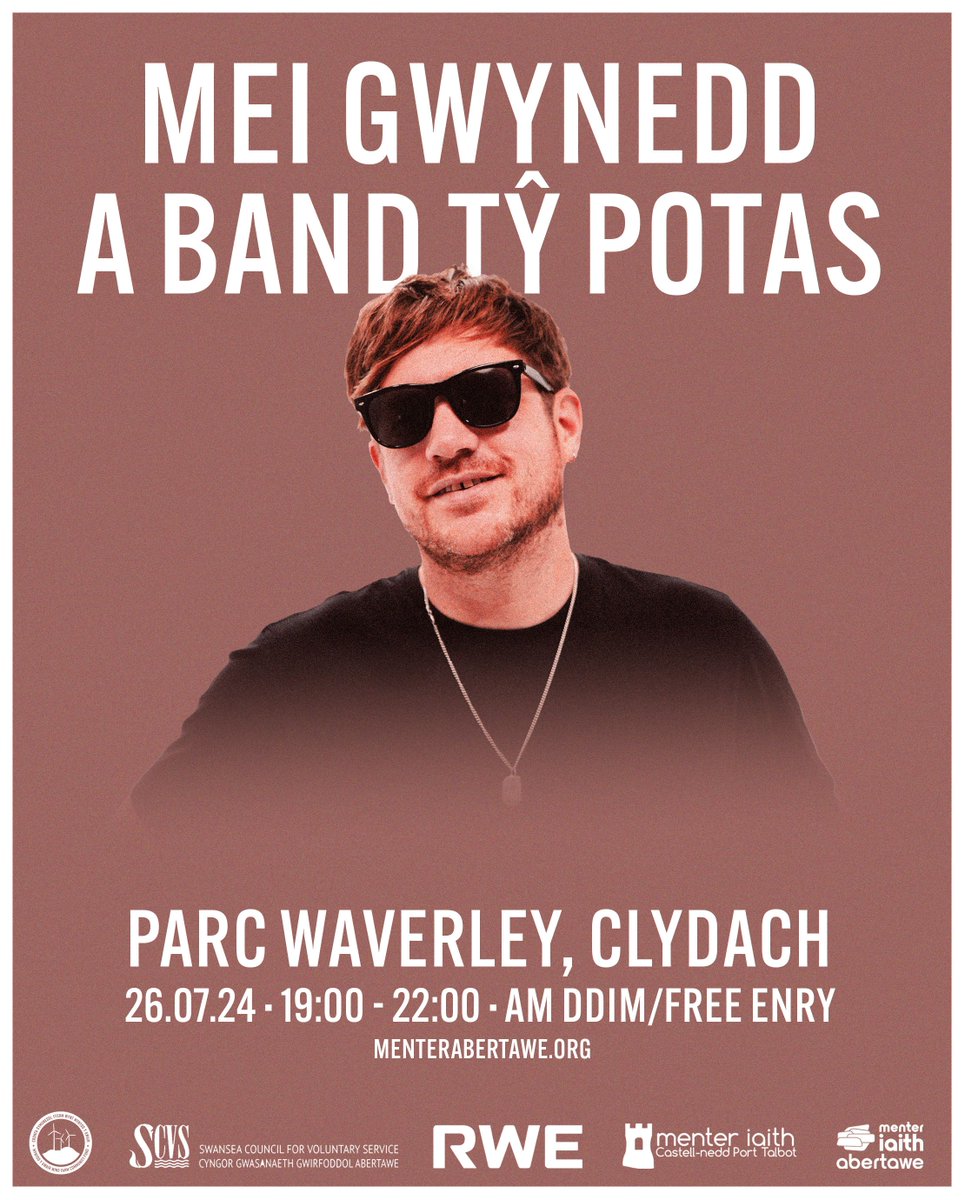 Menter Iaith Abertawe (@menterabertawe) on Twitter photo <a href="/meigwynedd/">Mei Gwynedd</a> We are delighted to announce that <a href="/meigwynedd/">Mei Gwynedd</a> and band will be visiting Clydach for an all ages gig following the PlanTawe summer party!
π
Friday, 26.7
π Parc Waverley, Clydach
π Book your FREE tickets now β‘ buff.ly/3y9S97H <a href="/meigwynedd/">Mei Gwynedd</a> We are delighted to announce that <a href="/meigwynedd/">Mei Gwynedd</a> and band will be visiting Clydach for an all ages gig following the PlanTawe summer party!
π
Friday, 26.7
π Parc Waverley, Clydach
π Book your FREE tickets now β‘ buff.ly/3y9S97H