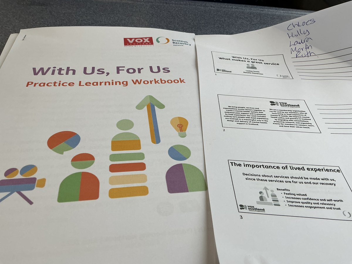 LesleyRecMH's tweet photo. Travelling through Fife and reviewing workshop session for Scottish Personality Conference. Mindful that we are sharing learning that came from the project team-Chloe, Holly, Laura, Martin and Ruth. Learn more about With Us, For Us  https://t.co/IabhDqvtLT https://t.co/OGFZdYdUZJ