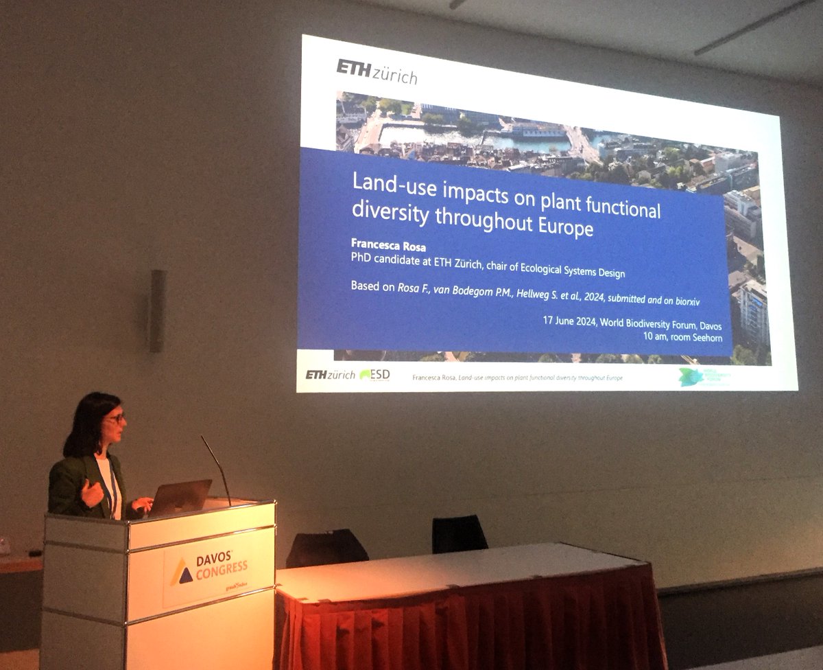 Francesca Rosa (@_francescarosa_) on Twitter photo Last week I presented my research on
> #LandUse impacts on plant #FunctionalDiversity throughout Europe <
at <a href="/WorldBioForum/">World Biodiversity Forum</a> !
Thanks to the chairs <a href="/fabdanis/">Fabian Schneider</a> and <a href="/mjsantos_uzh/">Dr. Maria J. Santos</a> !
Such an honor and an amazing experience. Many interesting talks and engaging discussions. Last week I presented my research on
> #LandUse impacts on plant #FunctionalDiversity throughout Europe <
at <a href="/WorldBioForum/">World Biodiversity Forum</a> !
Thanks to the chairs <a href="/fabdanis/">Fabian Schneider</a> and <a href="/mjsantos_uzh/">Dr. Maria J. Santos</a> !
Such an honor and an amazing experience. Many interesting talks and engaging discussions.